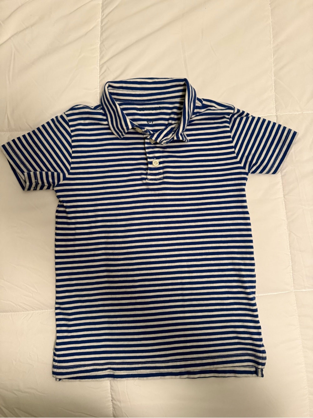 Jcrew Factory Crew Cuts - blue & White Stripe Polo